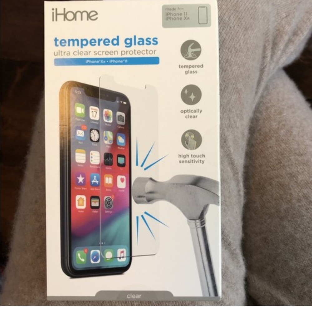 iHome Clear Tempered Glass Screen Protector - iPhone 11 and Xr